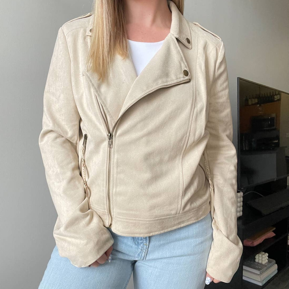 Ellison Suede Moto Jacket